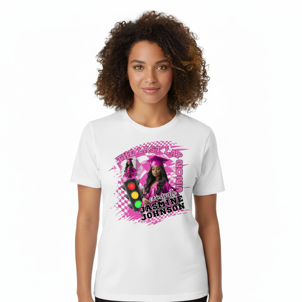 Custom The Last Lap Graduation T-Shirt