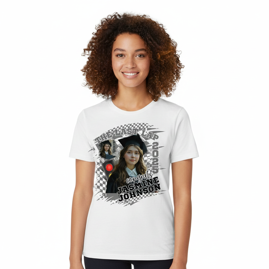 Custom The Last Lap Graduation T-Shirt