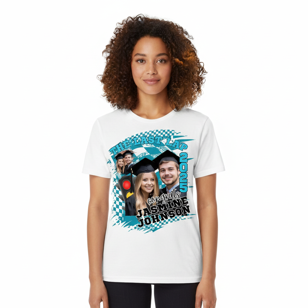 Custom The Last Lap Graduation T-Shirt